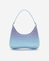 Ruby Shoulder Bag - Blue & Purple Gradient Croc