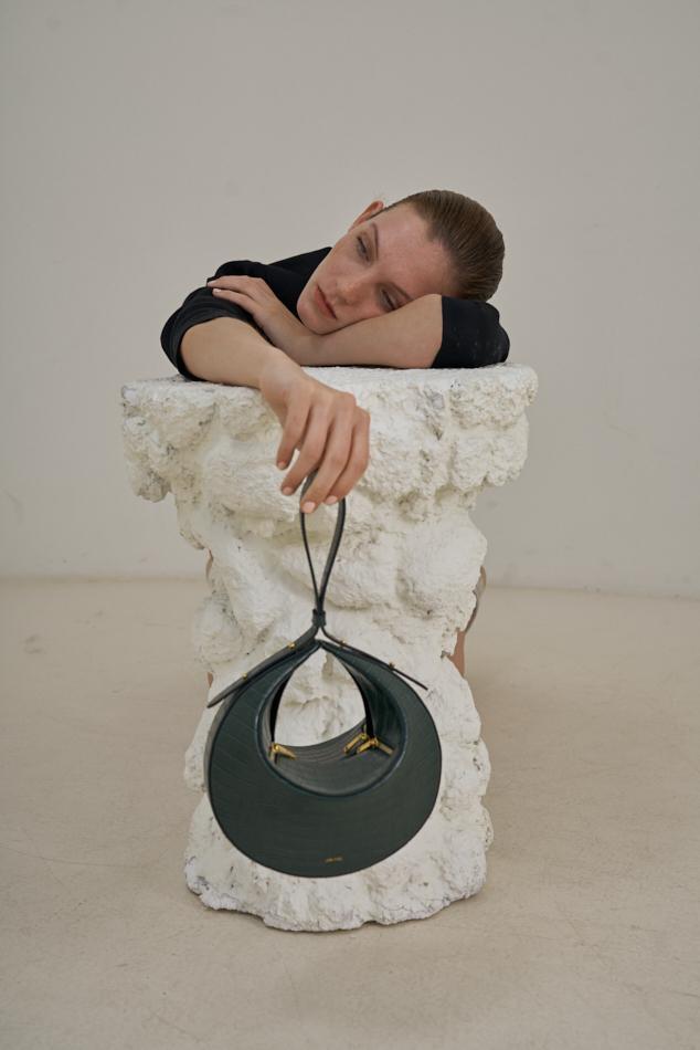 Rantan Bag - Dark Green Croc