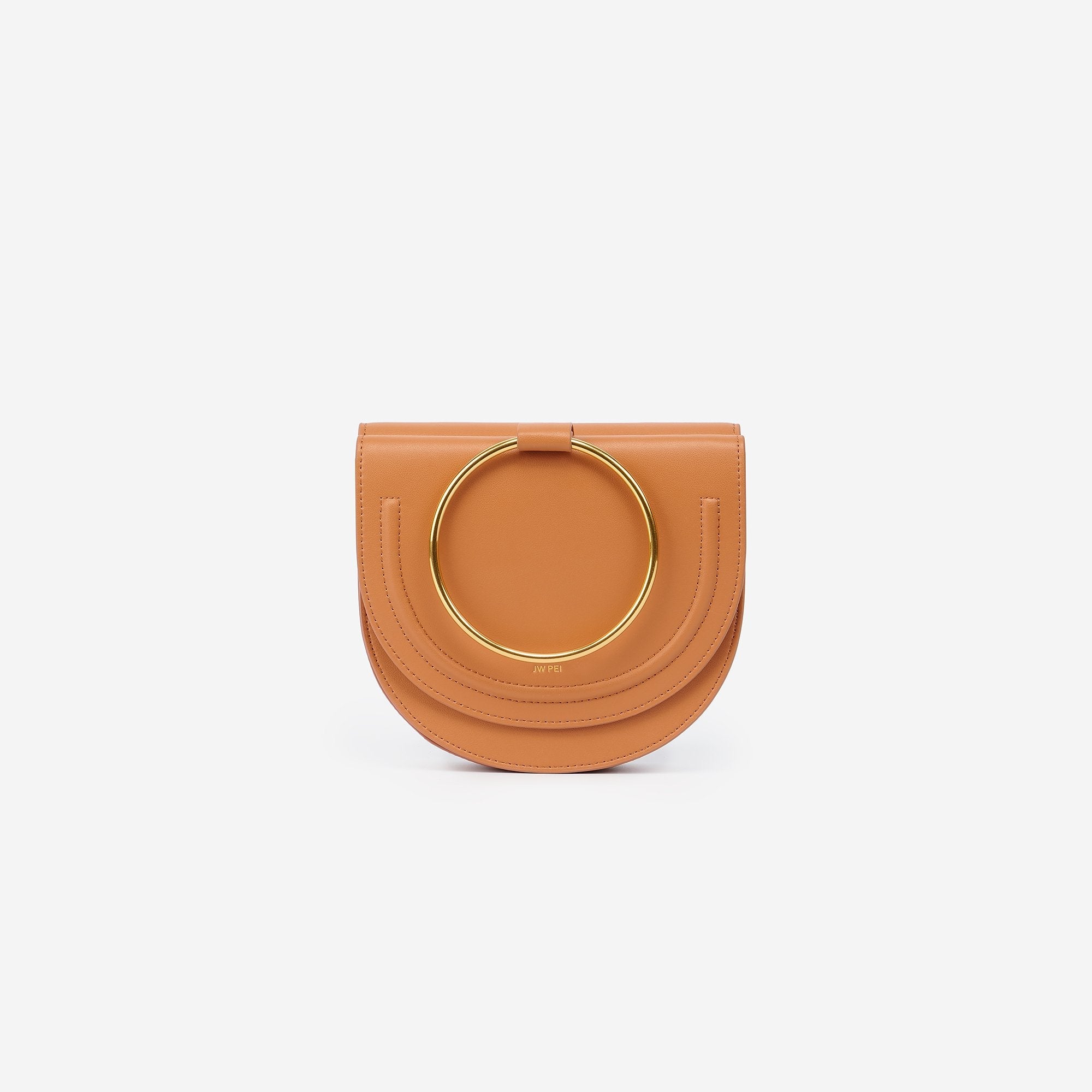 The Double Moon Crossbody - Tan