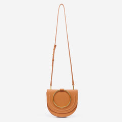 The Double Moon Crossbody - Tan