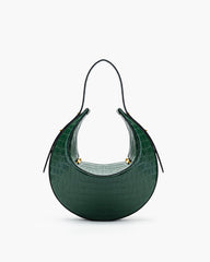 Rantan Bag - Dark Green Croc