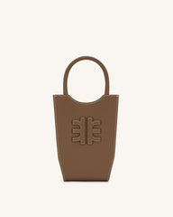 FEI Grained Phone Bag - Brown