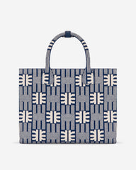 FEI Jacquard Knit Medium Tote Bag - Navy